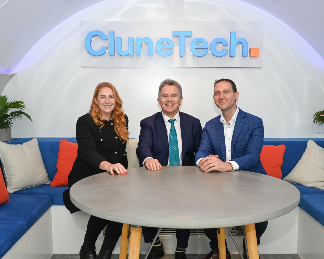 Ireland South East Financial Services Cluster Showcased A Depth Of Collaboration At The Home Of Irish Unicorn, TransferMate South_East_Financial_Services_Cluster_CluneTech - 1 Catriona Murphy Cluster Manager, Minister Sean Fleming and Terry Clune Founder and CEO of CluneTech
