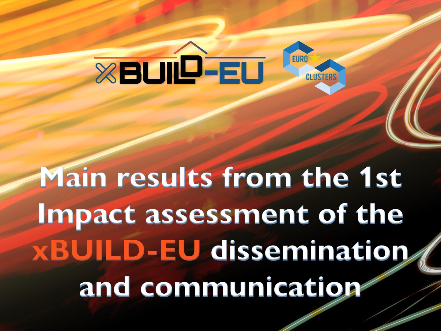 BANNER - X-BUILD EU_ MAIN RESULTS 1ST IMPACT ASSESSMENT