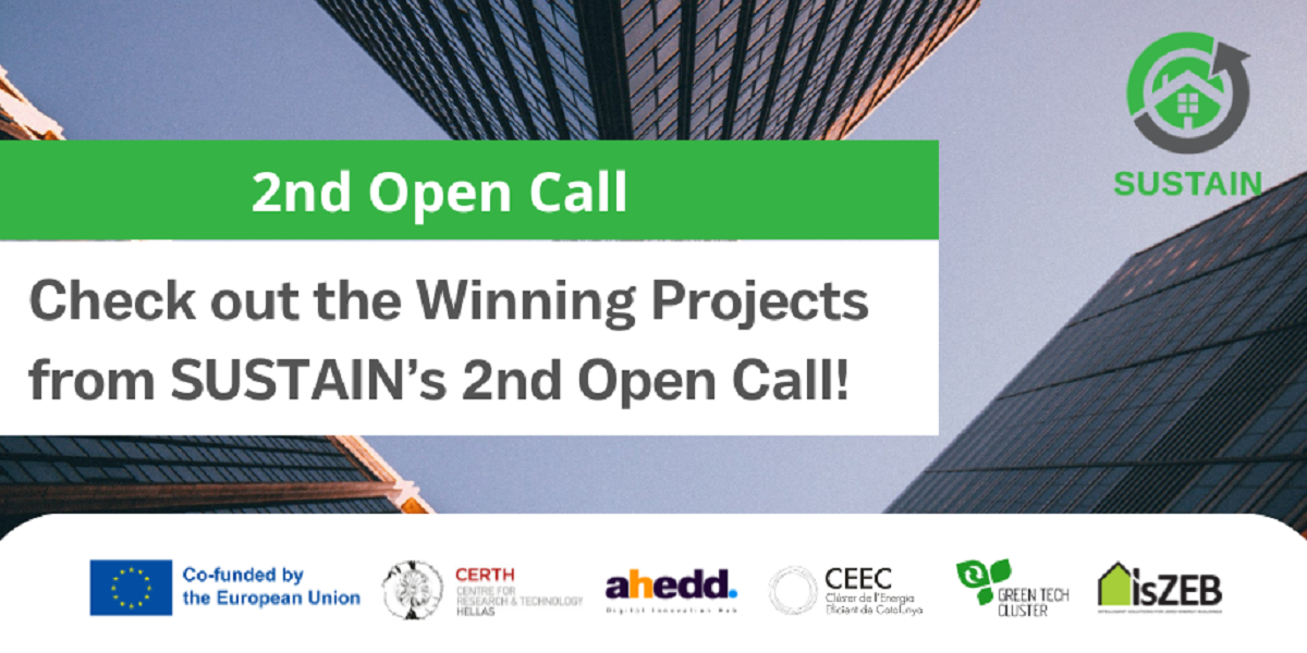 SUSTAIN 2nd Open Call results