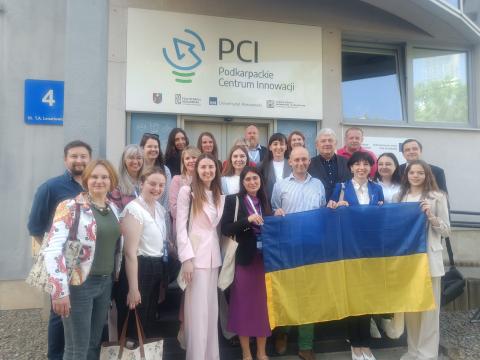 Delegates at the Podkarpackie Centre for Innovation (PCI)