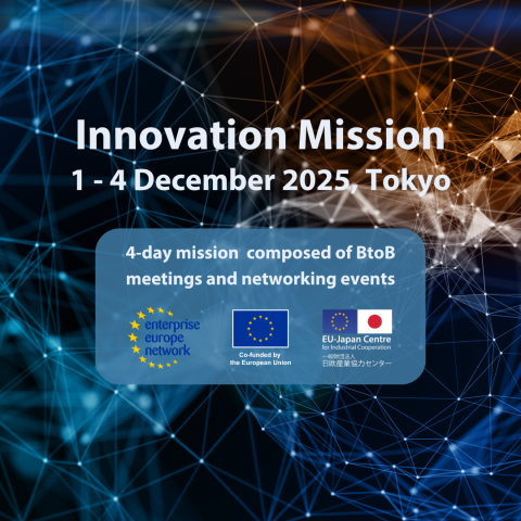 The 4-day mission to Japan will take place on the 1-4 December 2025 in Tokyo