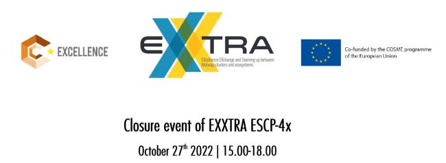 EXXTRA Closure event