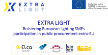 EXTRA LIGHT Bolstering European lighting SMEs participation in public procurement extra-EU  logo