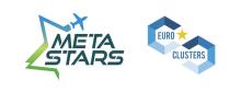 METASTARS / METAcluster Support Towards a more resilient AeRospace and defence ecosystem / EUROCLUSTERS initiative logo