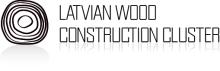 Latvian wood construction cluster logo