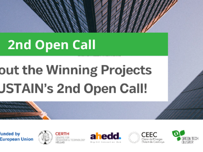 SUSTAIN 2nd Open Call results